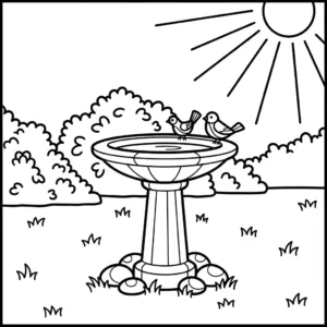 coloriage Jardin a telecharger