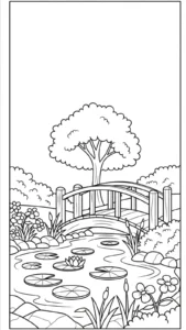 coloriage Jardin pour enfant de 5 ans