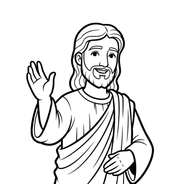 Tranh tô màu Jésus-Christ