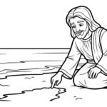 coloriage Jésus Christ pour primaire