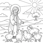 coloriage Jésus Christ à imprimer a4