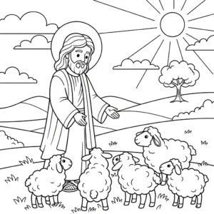 coloriage Jésus Christ à imprimer a4