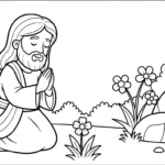 imprimer coloriage Jésus Christ gratuit