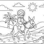 coloriage Jésus Christ pour enfant de 4 ans