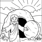 image pour coloriage Jésus Christ enfant