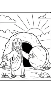 image pour coloriage Jésus Christ enfant