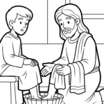 coloriage Jésus Christ educatif pour enfant