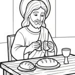 coloriage Jésus Christ pour enfants a imprimer gratuit