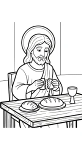 coloriage Jésus Christ pour enfants a imprimer gratuit