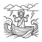 coloriage Jésus Christ à imprimer pdf gratuit