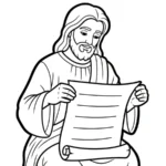 coloriage Jésus Christ à imprimer pour enfant de 8 ans