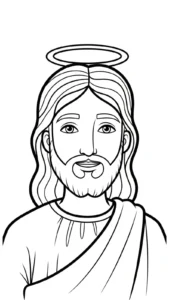 coloriage Jésus Christ pour primaire