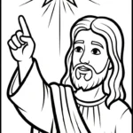coloriage Jésus Christ pour enfant gratuit
