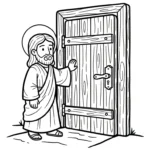 coloriage Jésus Christ à imprimer pour enfant de 8 ans