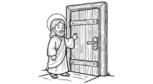 coloriage Jésus Christ à imprimer pour enfant de 8 ans