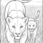 coloriage Lion updated pour enfants a imprimer