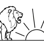 coloriage Lion updated à imprimer pdf