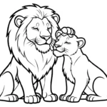 coloriage Lion updated a imprimer pour enfant de 4 ans