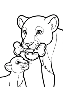 coloriage Lion updated pour enfants