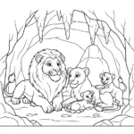 coloriage Lion updated pour enfant de 8 ans