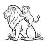 coloriage Lion updated pour enfants à télécharger