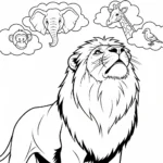 coloriage Lion updated a imprimer gratuitement