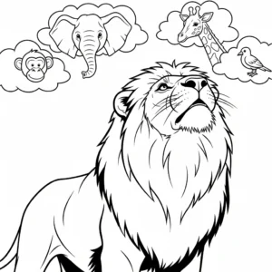 coloriage Lion updated a imprimer gratuitement