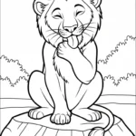 coloriage Lion updated pour enfants