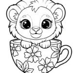 coloriage Lion updated à imprimer gratuit