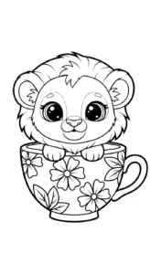 coloriage Lion updated à imprimer gratuit
