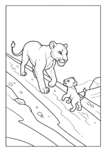 coloriage Lion updated gratuit