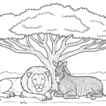coloriage Lion updated à imprimer pour enfant de 8 ans