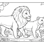coloriage Lion updated d