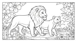 coloriage Lion updated d
