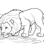 coloriage Lion updated à imprimer pour enfant de 8 ans
