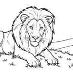 coloriage Lion updated à imprimer gratuitement