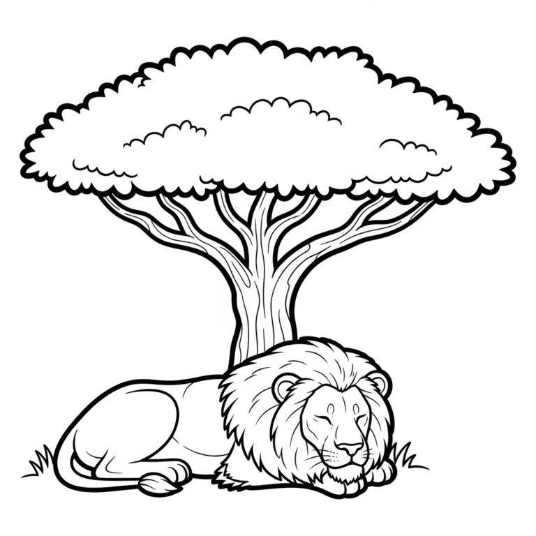 Tranh tô màu Lion