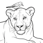coloriage Lion updated pour enfant de à imprimer