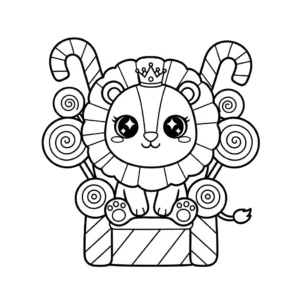 coloriage Lion updated à imprimer pdf gratuit