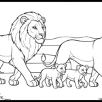 coloriage Lion updated à imprimer pdf gratuit
