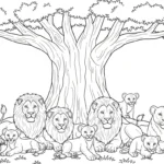 coloriage Lion updated a imprimer gratuitement