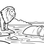 coloriage Lion updated à imprimer pour enfants