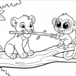 imprimer coloriage Lion updated gratuit