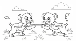 coloriage Lion updated pour enfant