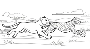 coloriage Lion updated pour enfants à télécharger