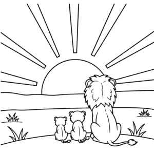 a imprimer coloriage Lion updated gratuit