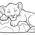 coloriage Lion updated a imprimer gratuitement
