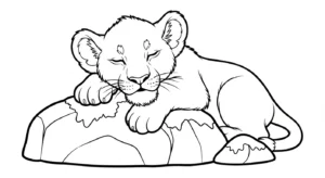 coloriage Lion updated a imprimer gratuitement
