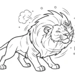 coloriage Lion updated gratuit à imprimer