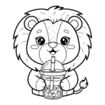 coloriage Lion updated a imprimer pour enfant de 4 ans
